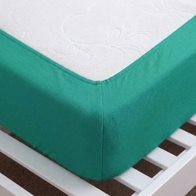 4Home IDEAL jersey lepedő zöld türkiz, 70 x 140 cm, 70 x 140 cm