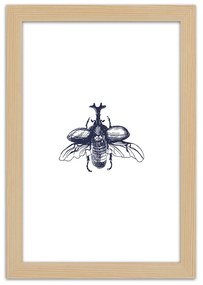 Gario Poszter Repülo bogár A keret színe: Barna, Méret: 70 x 100 cm