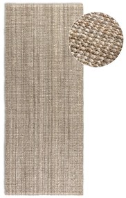 Bézs juta futószőnyeg 80x200 cm Bouclé – Hanse Home