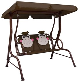 barna szövet gyermek hintapad 115 x 75 x 110 cm