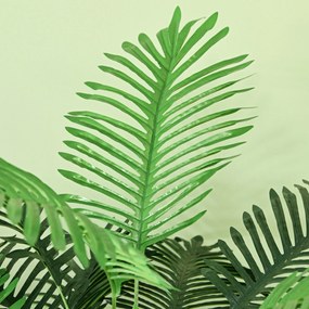 Outsunny Mesterséges Pálmafa 1,6m Mesterséges Törzs Ágakkal, Likenszerű Levéllel, Magas Realizmussal, Cserép Tartozik | Aosom