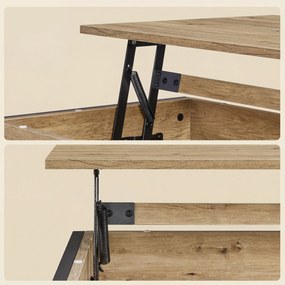 Dohányzóasztal TAYLOR ARTISAN kihúzható asztallappal 100x50 cm