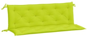 2 db élénkzöld oxford szövet kerti padpárna 150 x 50 x 7 cm