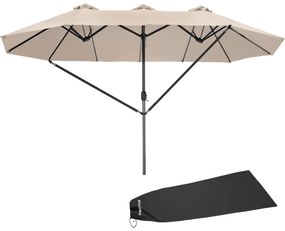TecTake GmbH 404253 silia 460x270cm napernyő 3 széltetővel - bézs