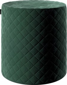 Dekoria Barrel steppelt puff sötét zöld velvet