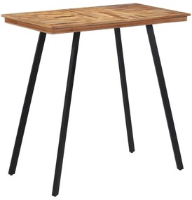 tömör tíkfa bárasztal 110 x 55 x 105 cm