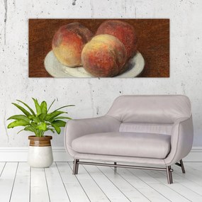 Kép - Henri Fantin-Latour, Three Peaches on a Plate, reprodukciók (120x50 cm)