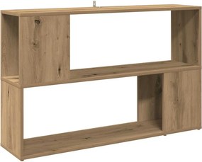 vidaXL kézműves tölgy színű szerelt fa könyvszekrény 100x24x63 cm