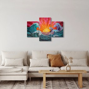 Kép - Hullámmozaik (90x60 cm)