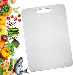 Rozsdamentes acél halhús vágódeszka 34x23 cm Ökológiai