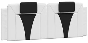 fehér és fekete ágykeret Viana LED-ekkel matrac nélkül 120 x 200 cm