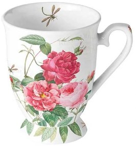 Vintage virágos porcelán bögre Amber 250 ml