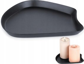 Állvány Fekete tálca dekorációs kompozíciók gyertyák gyertyatartó