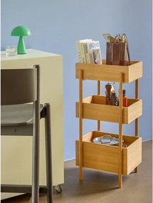 Natúr színű tölgyfa konzolasztal 34x43 cm Stack – Hübsch