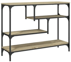 sonoma tölgy színű szerelt fa dohányzóasztal 100x30x75 cm
