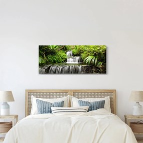 Kép - vízesés az esőerdőben (120x50 cm)