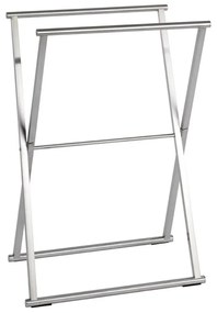 WENKO 22476100 - LAVA törölközőtartó 53,5x80,5 cm rozsdamentes acél/ezüstszínű 22476100