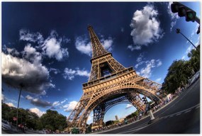 Poszterek 120x80 Eiffel-torony Párizsban