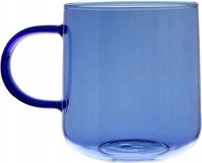 Üvegpohár Kék Kávés És Teás Bögre 310 ML. 8,7 cm