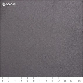 Szürke kárpitozott franciaágy tárolóhellyel, ágyráccsal 200x200 cm Bali – Cosmopolitan Design