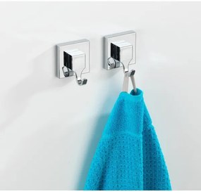 WENKO 22688100-Akasztó VACUUM-LOC QUADRO ED 6x7 cm ezüst/fényes króm