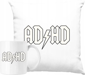 Bögre szett Párna Adhd paródia rock Ötlet Ajándék