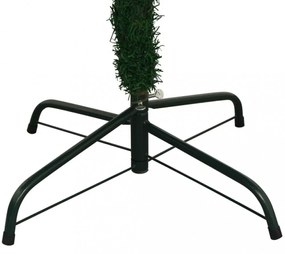 zöld megvilágított műkarácsonyfa gömb szettel 240 cm L