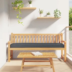 Tálcás párnák padhoz 2 db Antracit 200x40x8 cm Oxford anyag