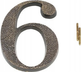 Számjegyek Számjegy Sárgaréz Patinás Retro Házszám 6