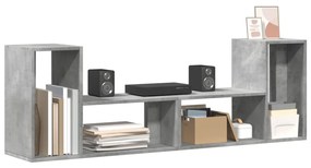 2 db betonszürke szerelt fa TV-szekrény 75 x 30 x 50 cm
