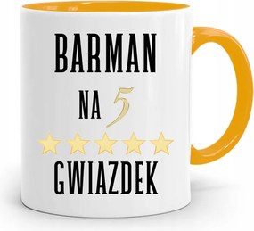 Sárga Csapos Bögre Csapos 5 Csillagos, fényképes nyomattal