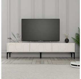 TV asztal/szekrény Bipemu 3 (krém + fekete) . 1095678