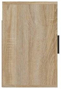 2 db sonoma tölgy falra szerelhető éjjeliszekrény 50x30x47 cm