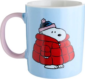 PEANUTS bögre 380 ml , Snoopy kabátban