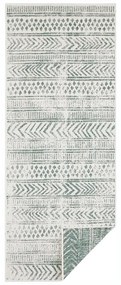 Biri zöld-krémszínű kültéri szőnyeg, 80 x 350 cm - NORTHRUGS