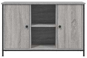 szürke sonoma színű szerelt fa TV-szekrény 100 x 35 x 65 cm