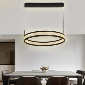 LED dimmelhető csillár zsinóron LED/45W/230V fekete + távirányítás