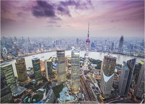 Kép - Shanghai, Kína (üvegen) (70x50 cm)
