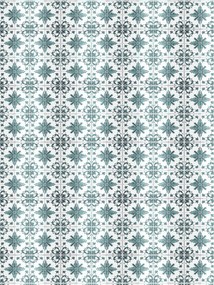 Flizelin fotótapéta Geometrikus kert Türkiz minta 206x275 +ragasztó