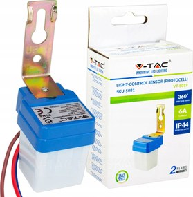 Kültéri alkonyérzékelő 6A IP44 utcai lámpa