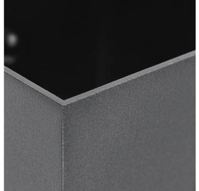 Lámpa Fali lámpatest CAMPIONE II, G9, IP20, max. 40W, IP20, max. 250V, 50/60 Hz, négyzet, fekete