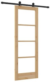 Csúszó Ajtó ORKDAL Barna 73.5 x 198.5 cm Fa és fém