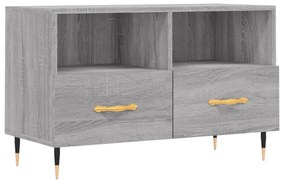 szürke sonoma színű szerelt fa TV-szekrény 80x36x50 cm