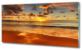 Üvegfotó Sunset beach osh-40275478
