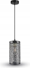 Függő lámpatest V-tac Tuba Háló Fekete matt