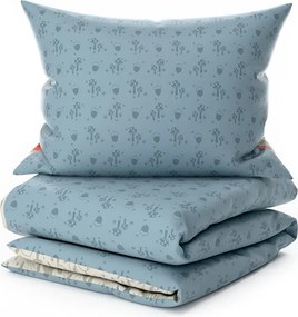 Krepp ágyneműhuzat gyerekágyhoz Renforcé FOXIVA szürke Ágyneműhuzat mérete: 45 x 65 cm | 90 x 140 cm