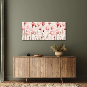 Kép - rózsaszín tulipán (120x50 cm)