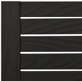 2 db fekete polipropilén napozóágy 155 x 58 x 83 cm