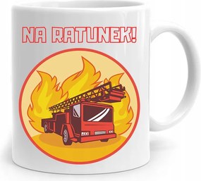 Ajándék Bögre Tűzoltónak Mentésre! fényképes nyomattal