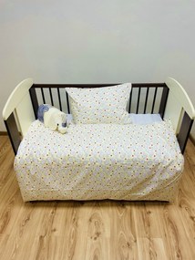 Gyermek pamut lepedők Elefánt sárga TiaHome - 1x Párna 90x70cm, 1x Paplan 140x200cm